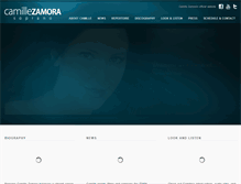 Tablet Screenshot of camillezamora.com